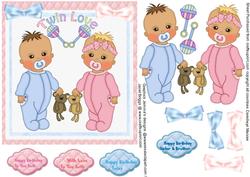 Twins Boy and Girls First Birthday