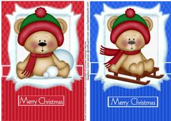 Christmas Teddys Playing