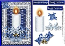 White Christmas Candle