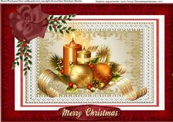 Golden Christmas Candles