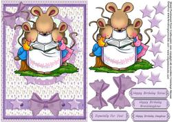 Granny Mouse Reading a Story