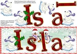 Name Card for Christmas Isla