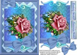 Blue Lace and Rose
