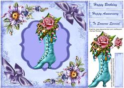 Lovely Victorian Boot and Flowers