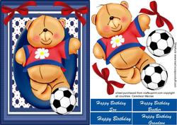 Lovely Football Teddy