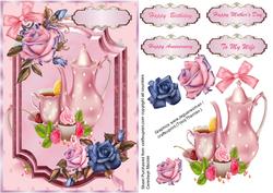 Lovely Tea Break (pink )