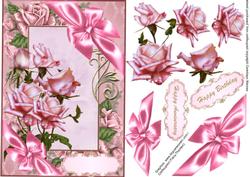 Lovely Pink Roses and Bows