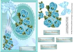 Nice Blue Pansys