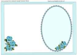 Lovely Blue Pansy Incert