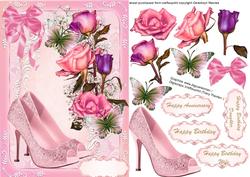 Lovely Pink Shoes and Roses