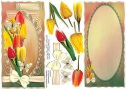 D.l Spring Tulips with Decoupage and Incert