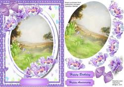 Lovely Country Scene with Tulips