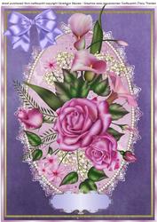 Beautiful Pink Roses and Lillies