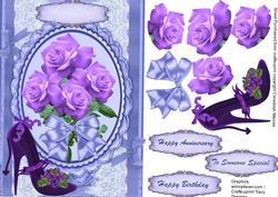 Lovely Lilac Roses and Shoe