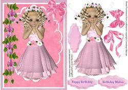 Lovely Flower Fairy in Pink