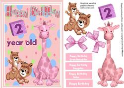 Happy Birthday 2 Year Old Girl