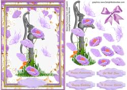 Lovely Lilac Poppys at the Water Pump