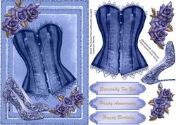 Lovely Lilac Basque and Roses