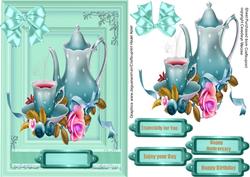 Lovely Turquoise Tea Set Time