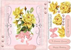 Beautiful Yellow Victorian Roses