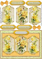 Beautiful Yellow Roses and Dafodills