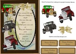 Lovely Male Birthday Card with Verse