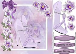 Beautiful Lilac Shoes and Magnolias