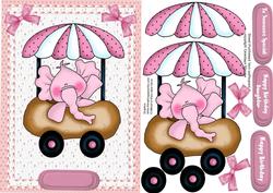 Little Elephant Girl in Her Pram