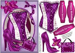 Lovely Lilac Basque and Accessory's