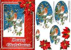 Lovely Christmas Robin in Pyramarge