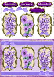 Lovely Lilac Flowers and Ribbon
