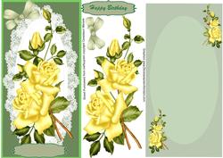 Lovely Yellow Rose in D.l.