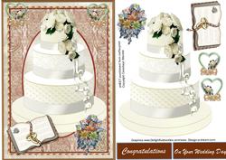 Lovely Wedding Cake in Cream
