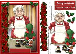 Oh Dear Mrs Clause Has Caught the Gnome with the Cookie