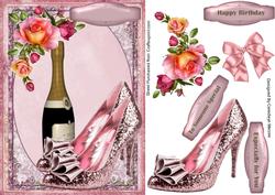 Lovely Pink Shoes and Bubbly