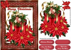 Lovely Christmas Pointsetia and Present