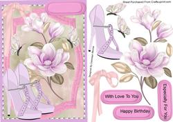Beautiful Sparkle Shoes and Magnolias