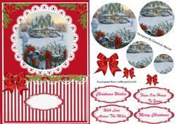Lovely Lace and Christmas Scene ( Pyramarge)
