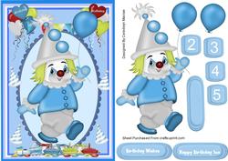 Cute Birthday Clown