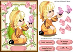 Beautiful Little Butterfly Girl