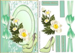 Lovely Jade Card and Shoes