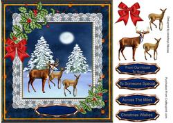 Beautiful Blue Christmas Card