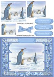 Lovely Christmas Penquins and Baby ( Pyramarge)