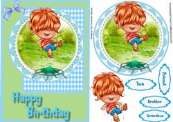 Lovely Littl Trampolinr Boy