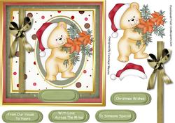 Lovely Little Poinsettia Bear