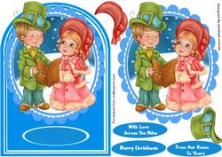 Lovely Card Singers in the Snow 