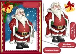 Lovely Santa Talking a Rest
