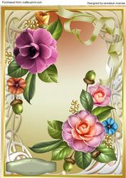 A4 Beauutiful Acorns and Camelias