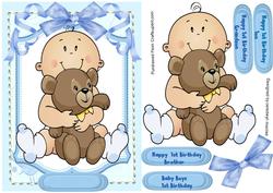 Happy 1st Birthday Little Boy