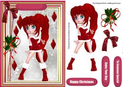 Lovely Christmas Cooki Girl